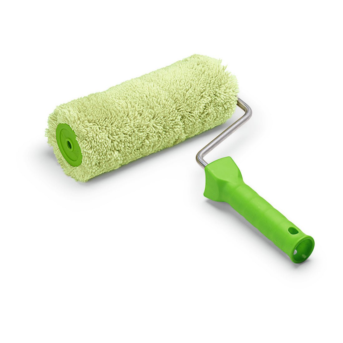 The Nölle Profi Brush painter roller lambswool 18 cm with plastic handle is shown diagonally on a white background.