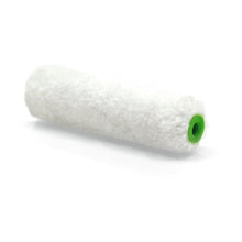 The Nölle Profi Brush small area roller plush 10 cm, 12 mm pile height (pack: 10 pieces) by Nölle Profi Brush brush & paintbrush technology e.K. is depicted on a white background, ideal for precise painting work.
