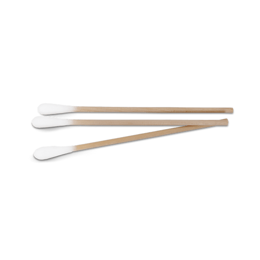 MaiMed - Tip non-sterile cotton swab, 15 cm long, wooden stick | Pack (100 pieces)