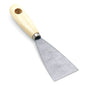 The Nölle Profi Brush painter's spatula from Nölle Profi Brush Bürsten- & Pinseltechnik e.K. features a wide, flat metal blade and a lightweight wooden handle with a hole - an indispensable painting tool for professionals.