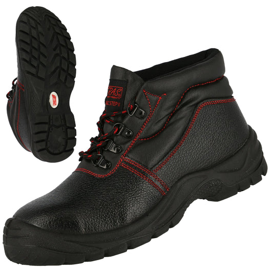 NITRAS BASIC STEP MID, S3 safety boots, mid-height, black