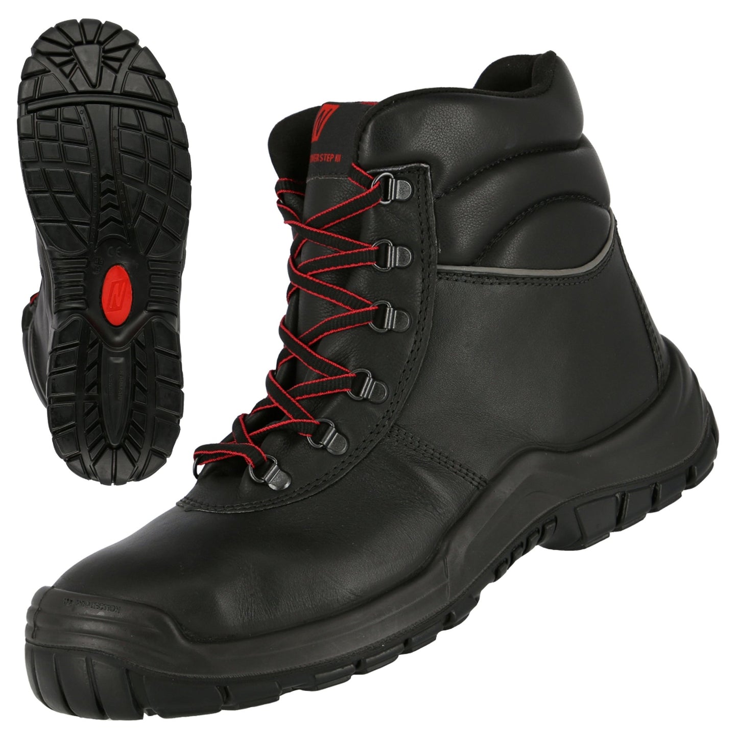 NITRAS POWER STEP MID+, S3 CI HI HRO safety boots, high, black