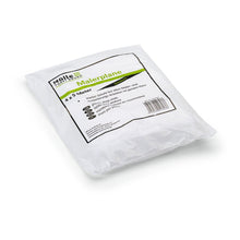 Pictured is a sealed Nölle Profi Brush painter's tarp 4x5 m (11 my), durable for painting work, 1 piece, by Nölle Profi Brush Bürsten- & Pinseltechnik e.K., with label, symbols & barcode, on a white background.