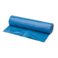 A partially unrolled Nölle Profi Brush Standard garbage bag, 120 liters, 40 microns, blue from Nölle Profi Brush Brush & Paint Technology e.K. rests on a white surface.