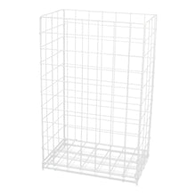 The Nölle Profi Brush large collection basket, white wire for organization (1 piece) from Nölle Profi Brush Brush & Paint Technique e.K. stands with its grid pattern against a plain, white background.