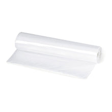 Pictured is a single roll of Nölle Profi Brush trash bags, 60 liters, transparent (by Nölle Profi Brush Bürsten- & Pinseltechnik e.K.), with one bag partially unrolled, on a solid white background.