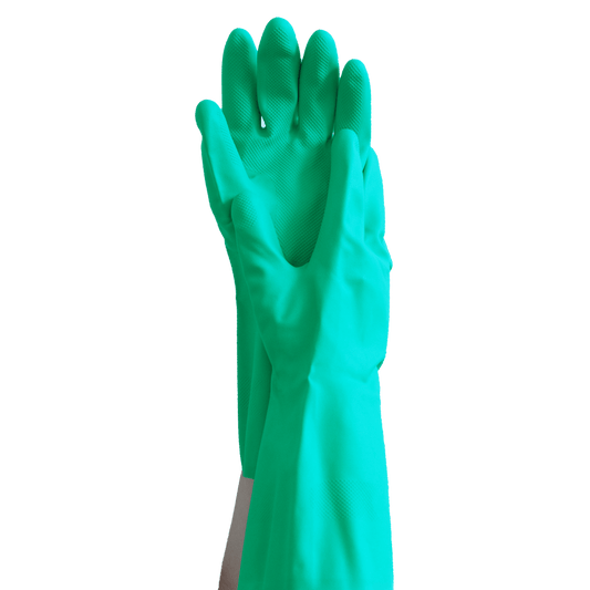 MaiMed-Safety touch chemical protection glove nitrile, green