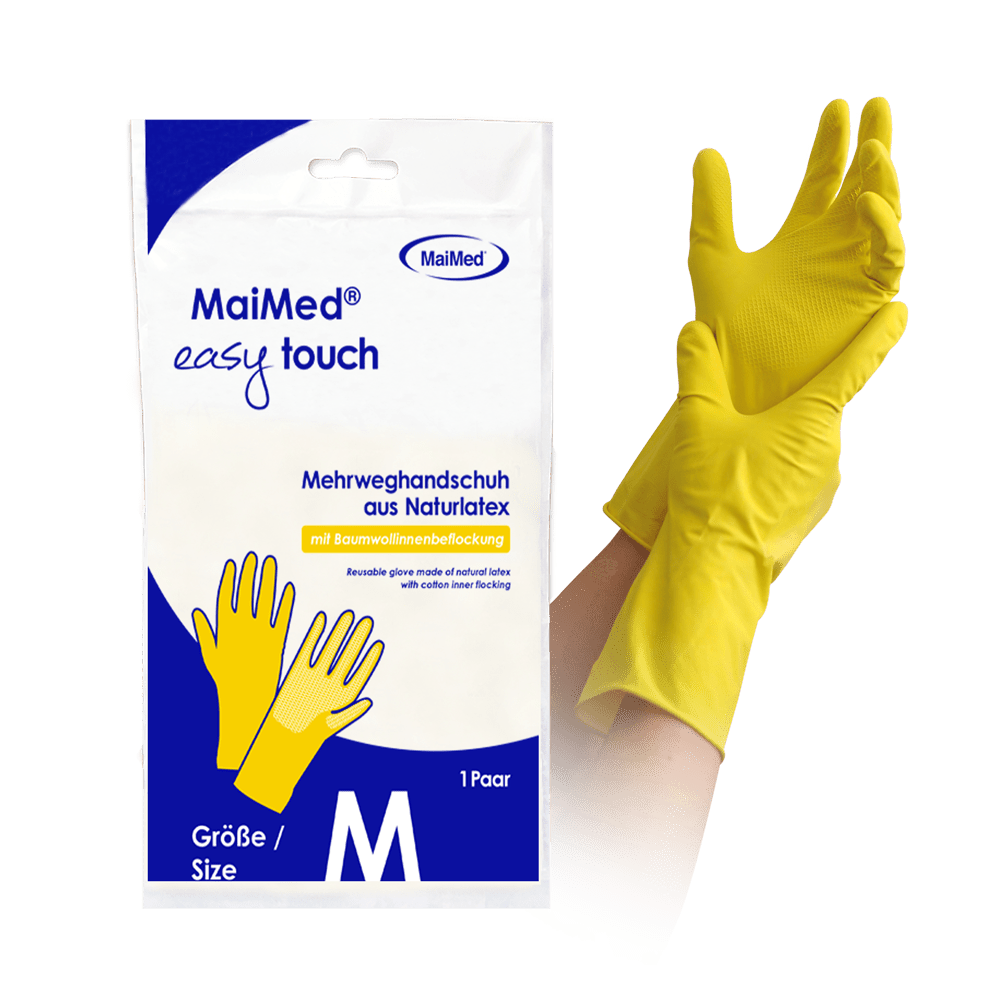 MaiMed household gloves easy touch, yellow
