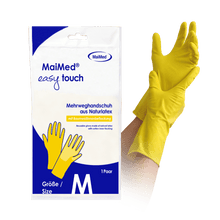 MaiMed household gloves easy touch, yellow