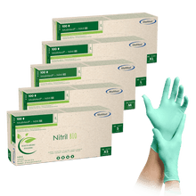 MaiMed-Nitrile BIO, non-sterile, powder-free Latex-free nitrile glove, green, 100 pieces/box