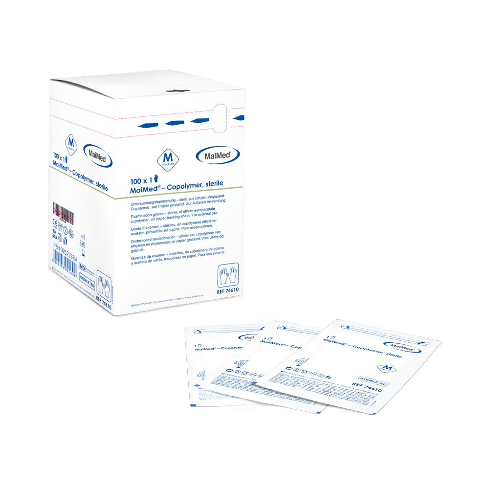 MaiMed copolymer sterile, disposable gloves