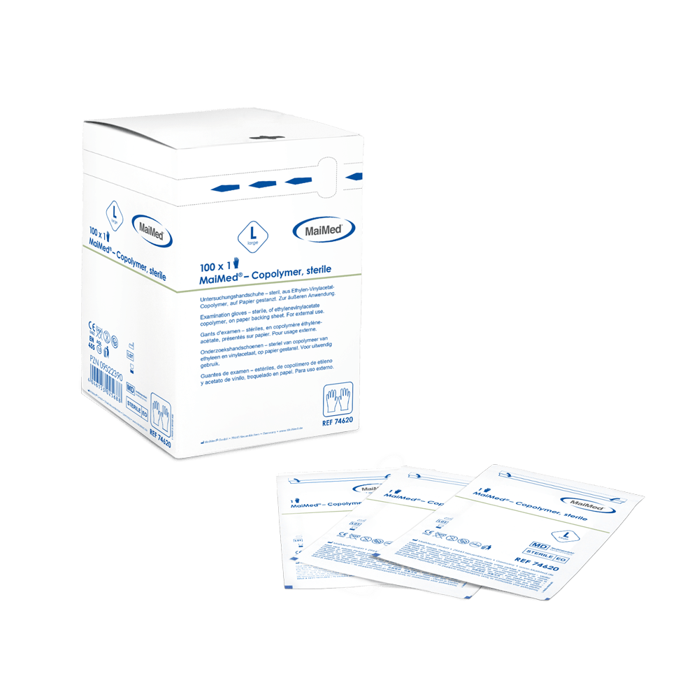 MaiMed copolymer sterile, disposable gloves
