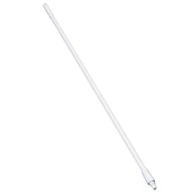 The fiberglass handle for brooms, scrubbers, and floor squeegees from Diversey Deutschland GmbH & Co. OHG is a white telescopic handle with a plastic grip and threaded end, suitable for cleaning equipment - ideal for efficient house cleaning.