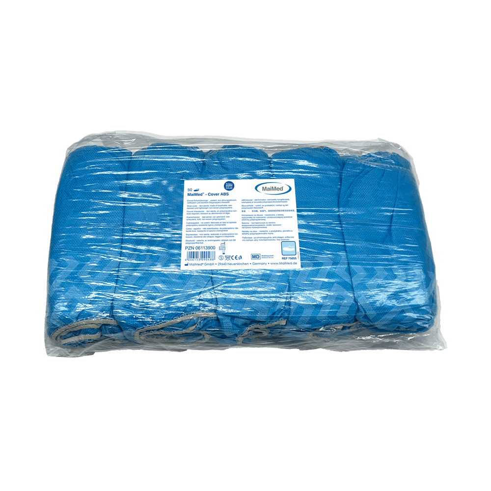 MaiMed-Cover ABS shoe covers disposable shoe covers made of PP, blue, 50 pieces/pack. | Pack (50 pieces)