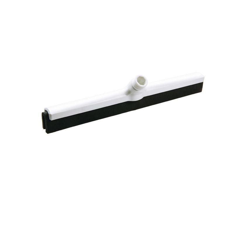 The squeegee from Diversey Deutschland GmbH & Co. OHG (420 x 35 x 25 mm, black), featuring a black rubber lip and a central handle attachment, is ideal for effective cleaning—sold individually.