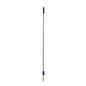 The aluminum handle (1450 mm) from Diversey Deutschland GmbH & Co. OHG with blue plastic grips is ideal as a handle for brooms, scrubbers, and squeegees—the practical choice for cleaning equipment.