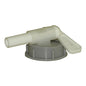 The spout tap from Diversey Deutschland GmbH & Co. OHG is a gray plastic screw cap with a white lever handle, suitable for 5-liter cans for safe pouring of liquids. Package: 1 piece.