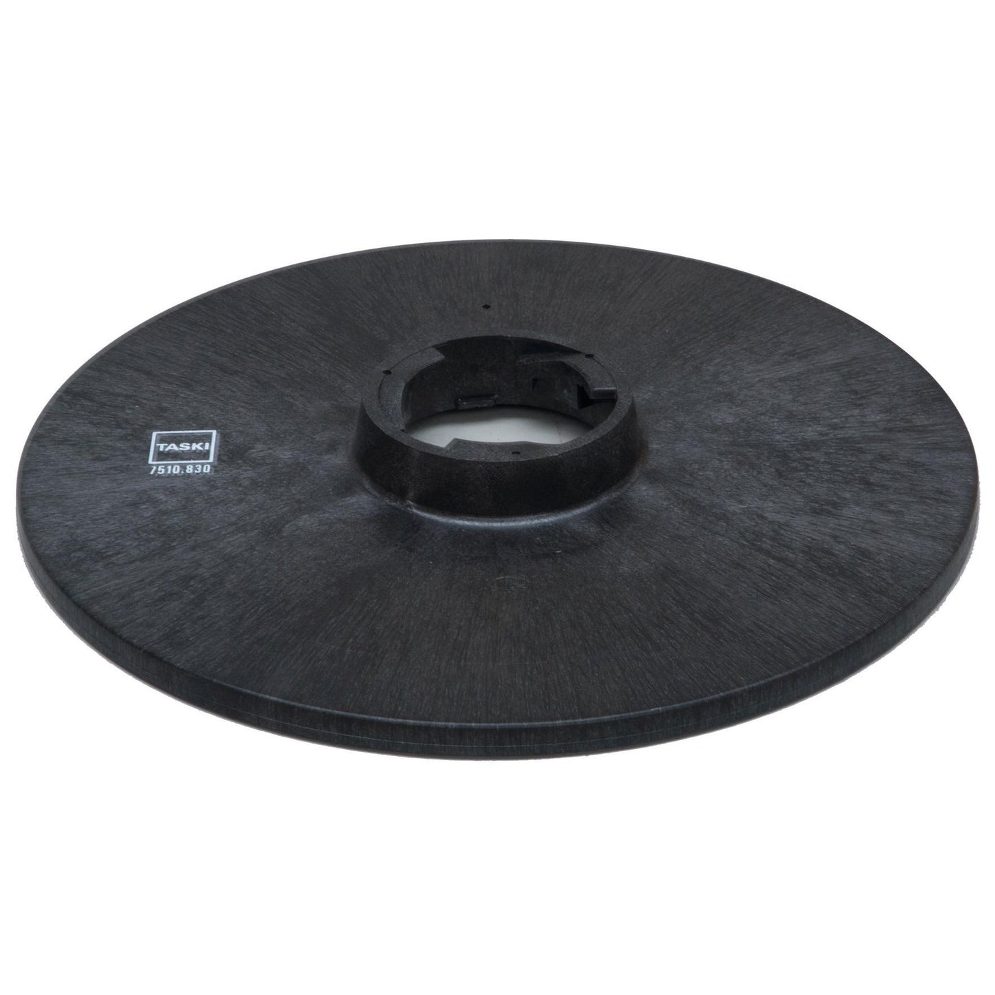 The Diversey leadership position Harpoon-Grip (50 cm) is a black, circular pad holder with a central attachment, labeled 7510.830, designed for use with cleaning and polishing pads on swingo 1255 floor machines. Package contains 1 piece.