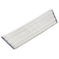 The TASKI Quick Mop from Diversey Deutschland GmbH & Co. OHG is a rectangular, flat mop made of high-quality microfiber with quilted seams and a light blue edge on a plain white background for efficient cleaning.