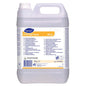 A 5-liter bottle of Suma Gel Force D3.2, an environmentally certified, high-performance gel degreaser with extended contact time from Diversey Deutschland GmbH & Co. OHG, ideal for large kitchens.