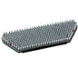 A close-up of the Diversey scrubbing brush Nylon (45x15 cm) for swingo XP M-rectangular, gray with densely packed bristles and red edges, standard scrubbing brush Nylon (1 piece), ideal for effective cleaning, against a white background.