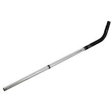 The Diversey Deutschland GmbH & Co. OHG suction rod 3-piece 32mm vento 8/15 is a silver, straight suction needle with a black, curved handle, depicted on a white background. Compatible with Vento series systems 32mm. Contains one piece per pack.