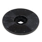 A black, round guide plate harpoon handle (33 cm) from Diversey Deutschland GmbH & Co. OHG for swingo 1650 is depicted on a white background; it is used with cleaning and polishing pads (1-pack).