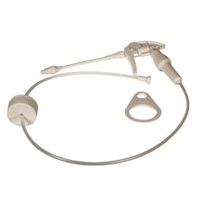 A white foam spray head for a 2 L plastic bottle from Diversey Deutschland GmbH & Co. OHG is depicted with a hose attached to a trigger handle, placed next to the round spray head with a hole, all on a plain white background.