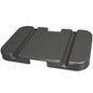 The waste lid - 110-150L from Diversey Deutschland GmbH & Co. OHG is a rectangular, dark gray plastic lid with a notch and indented lines, suitable for 110-150L garbage bags. Package: 1 piece.