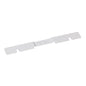 The TASKI accessory holder large (450 mm) from Diversey Deutschland GmbH & Co. OHG is a metal holder with a raised center section, notched edges, and central mounting holes - designed for manual use in cleaning tasks. Package: 1 piece.