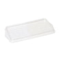 The TASKI preparation sieve for mop boxes from Diversey Deutschland GmbH & Co. OHG is a transparent, rectangular plastic lid with evenly distributed small holes, used to cover mop boxes during the cleaning process.