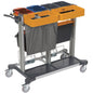 The TASKI Midi Open for Jonmaster from Diversey Germany is the large system solution for pre-moistening cleaning textiles and spray cleaning, with open drawers for maximum storage space. Package: 1 piece.