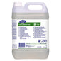 A 5-liter canister of TASKI Jontec Futur universal base cleaner for all alkali-resistant surfaces from Diversey Deutschland GmbH & Co. OHG, with handle and front label with instructions for use and safety symbols.