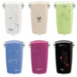 Six soap dispensers with unique plastic covers for customization by Diversey Deutschland GmbH & Co. OHG are arranged in two rows, with different patterns and colors for true customization (1 piece per plastic cover).