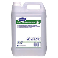 The 5L TASKI Jontec Radical plus, a powerful floor cleaner from Diversey Deutschland GmbH & Co. OHG in a canister - ideal for alkali-resistant floors.