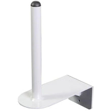 The TASKI roll holder from Diversey Deutschland GmbH & Co. OHG is a wall holder for kitchen rolls and similar items, equipped with a vertical rod and a flat base for easy installation, and is delivered as a single package.