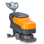 The TASKI swingo 455 B BMS from Diversey is a compact, battery-operated scrubber dryer for small and obstructed areas, including an integrated charger and 2x 12V-50Ah batteries - ideal for flexible cleaning.