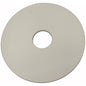 The TASKI WipeOut/Eraser Pad from Diversey Deutschland GmbH & Co. OHG is a white, flat, circular cleaning disc with a center hole that uses advanced eraser technology for effective cleaning.