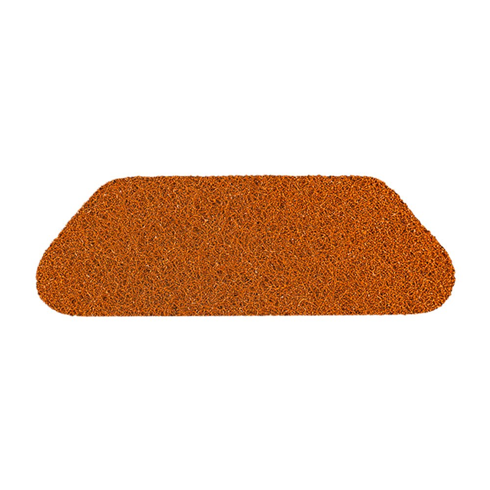 The Twister HT S-Pad Orange (45x15 cm, 2 pcs, Diversey Deutschland GmbH & Co. OHG) is ideal for deep cleaning uncoated floors in high-traffic areas - featuring densely packed orange bristles and rounded corners on a white base.