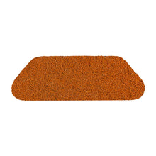 The Twister HT S-Pad Orange (45x15 cm, 2 pcs, Diversey Deutschland GmbH & Co. OHG) is ideal for deep cleaning uncoated floors in high-traffic areas - featuring densely packed orange bristles and rounded corners on a white base.
