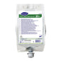 A 1.5-liter plastic bag of TASKI Jontec 300 Pur-Eco floor cleaner concentrate from Diversey Deutschland GmbH & Co. OHG, with a gray dosing cap and product information on the front label.