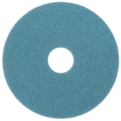 The Twister Pad Blue – round, for stone floors from Diversey Deutschland GmbH & Co. OHG is a blue, round pad with a rough surface and central hole, depicted from above on a white background.