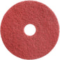 The Twister Pad, scrubbing and deep cleaning pad, red by Diversey Deutschland GmbH & Co. OHG is a red, round pad with a rough surface and hole in the middle – optimal for professional cleaning applications.