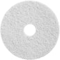 The Twister Pad restoration pad for stone floors, white from Diversey Deutschland GmbH & Co. OHG is a round, textured pad with a central hole for floor buffering, shown from above on a simple white background.