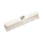 The Diversey Deutschland GmbH & Co. OHG yard broom 400x60x50 mm with medium-hard, white bristles and central thread is ideal as a rectangular outdoor cleaner for cleaning outdoor areas.
