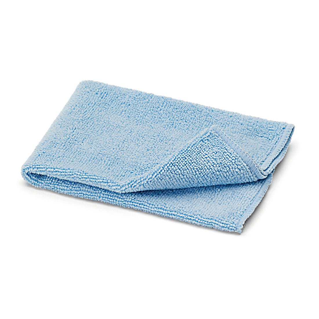 The Nölle Profi Brush microfiber all-purpose cloth, 35x30 cm in blue (1 piece) from Nölle Profi Brush Bürsten- & Pinseltechnik e.K., is neatly folded on a white background-ideal for streak-free cleaning of all surfaces.