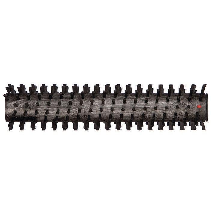 The TASKI procarpet 45 extraction brush from Diversey Deutschland GmbH & Co. OHG is a cylindrical brush roll with evenly distributed black bristles and a small orange dot at one end, ideal for efficient carpet cleaning. Package: 1 piece.