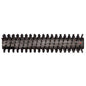 The TASKI procarpet 45 extraction brush from Diversey Deutschland GmbH & Co. OHG is a cylindrical brush roll with evenly distributed black bristles and a small orange dot at one end, ideal for efficient carpet cleaning. Package: 1 piece.
