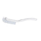 The Diversey Deutschland GmbH & Co. OHG grout brush, white (1 piece) is ideal for thorough cleaning of tiles with its stiff bristles and curved handle; depicted on a solid white background.