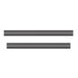 Two dark gray, rectangular replacement Velcro strips made of metal from Diversey Germany (Jonmaster Velcro Strips 40 cm, set of 2 for 7520280), shown on white - perfect for cleaning large areas. The package contains 1 piece.